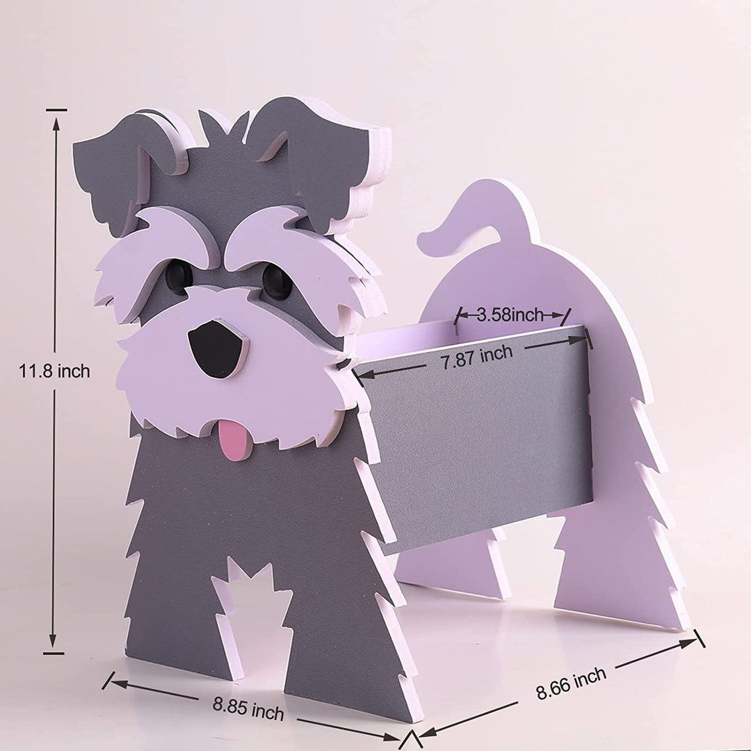 Schnauzer dog planter