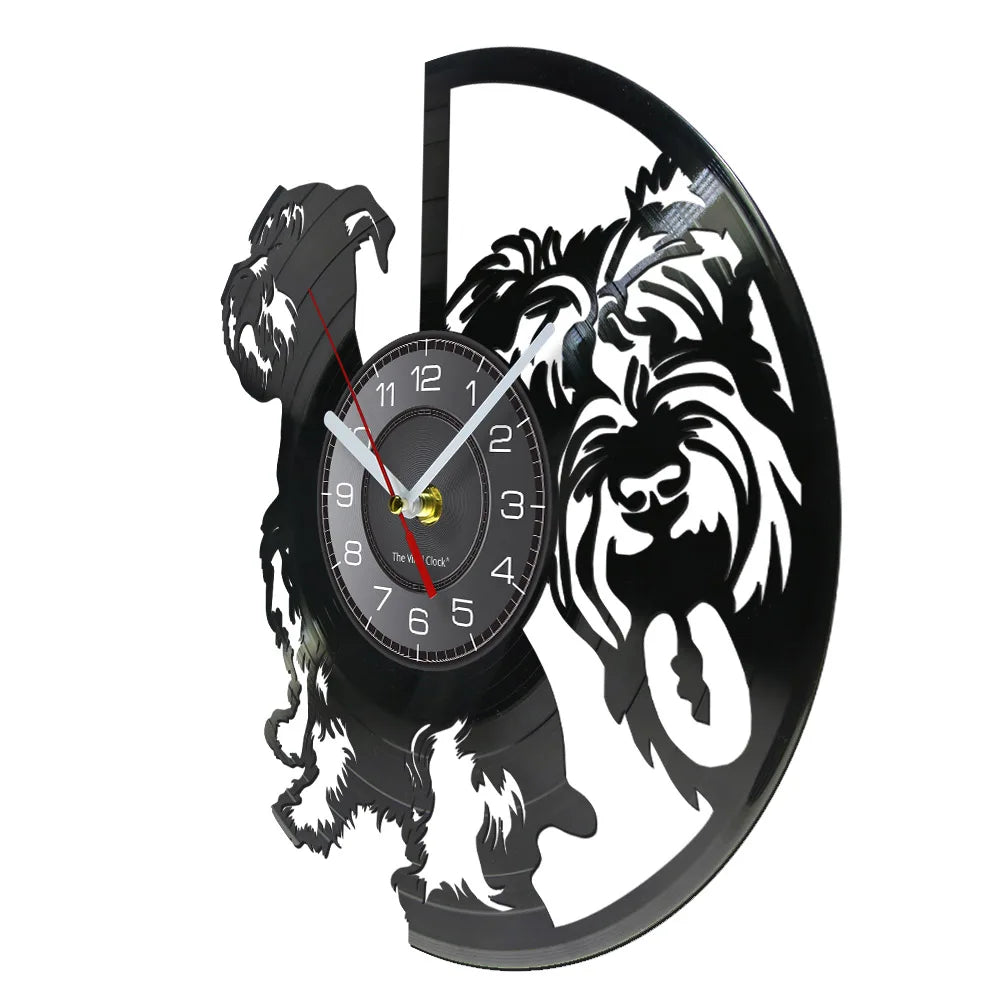 Mini Miniature Schnauzer Dog Wall Clock