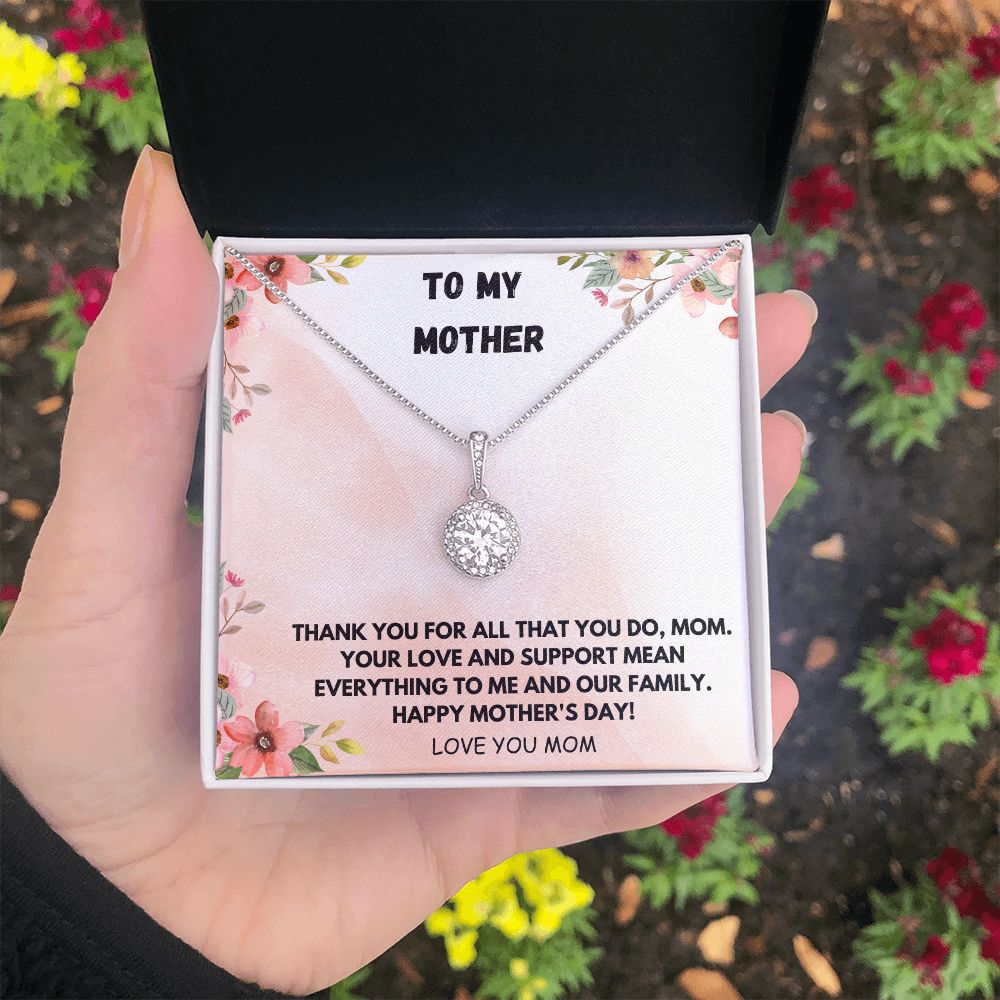 To My Mother Necklace, Mom Gift from Daughter, Mom Necklace, Mom Birthday Gift from Son, Christmas Gifts, Mothers Day Gift for Mom