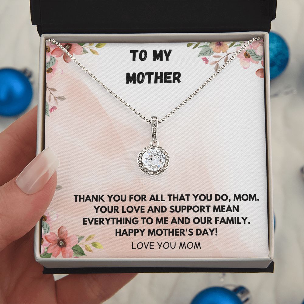 To My Mother Necklace, Mom Gift from Daughter, Mom Necklace, Mom Birthday Gift from Son, Christmas Gifts, Mothers Day Gift for Mom