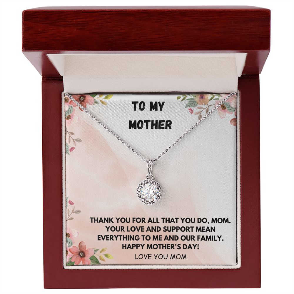 To My Mother Necklace, Mom Gift from Daughter, Mom Necklace, Mom Birthday Gift from Son, Christmas Gifts, Mothers Day Gift for Mom