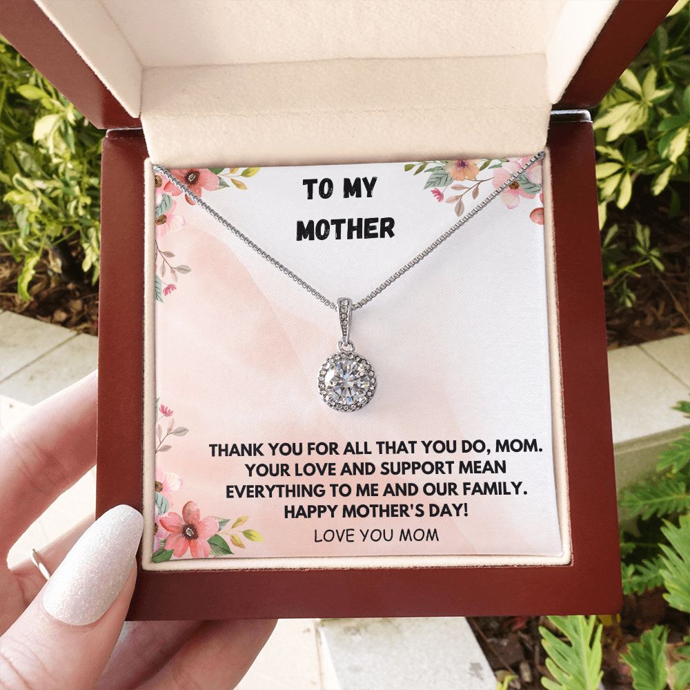 To My Mother Necklace, Mom Gift from Daughter, Mom Necklace, Mom Birthday Gift from Son, Christmas Gifts, Mothers Day Gift for Mom