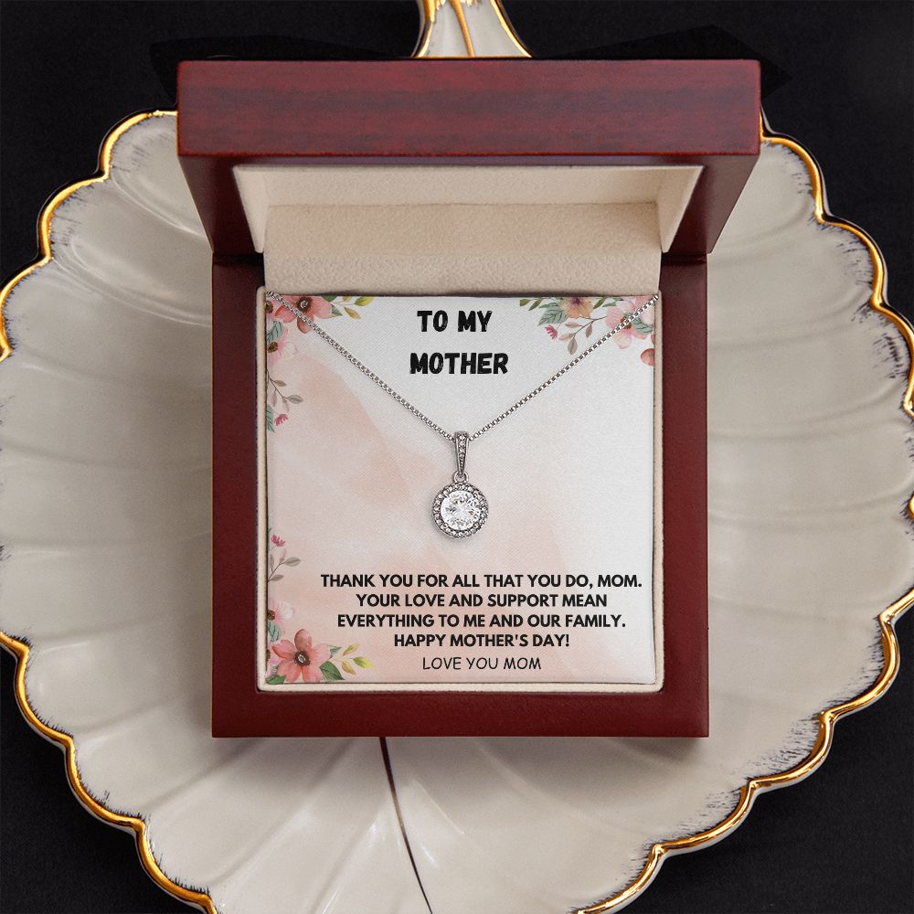 To My Mother Necklace, Mom Gift from Daughter, Mom Necklace, Mom Birthday Gift from Son, Christmas Gifts, Mothers Day Gift for Mom