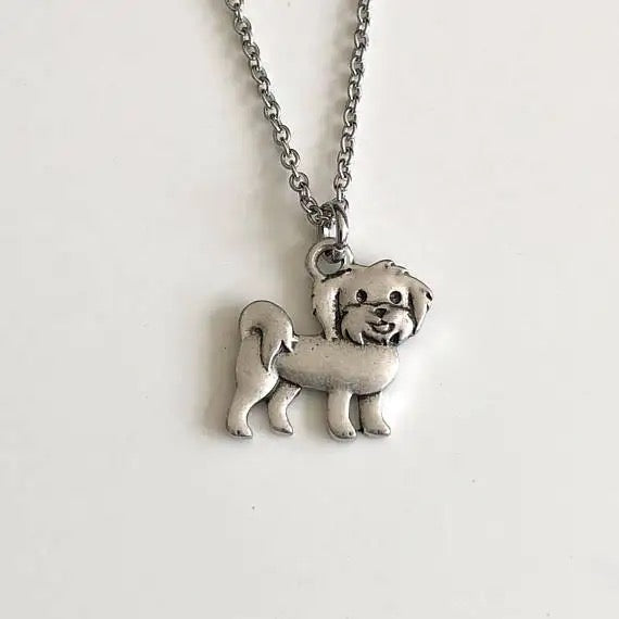 New Cute Tiny Maltipoo Necklace!