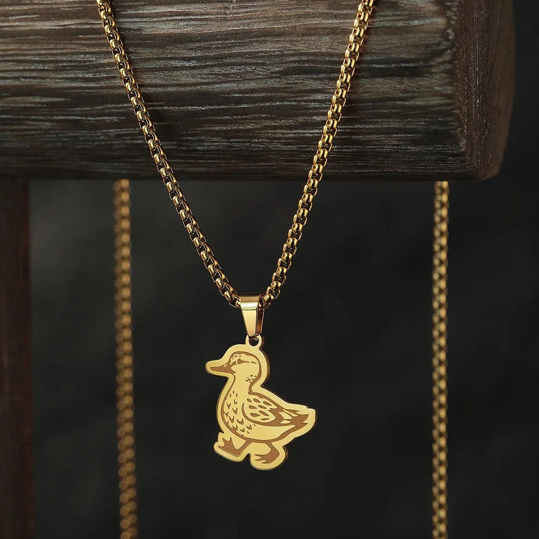 New Cute Duck Pendant & Chain !