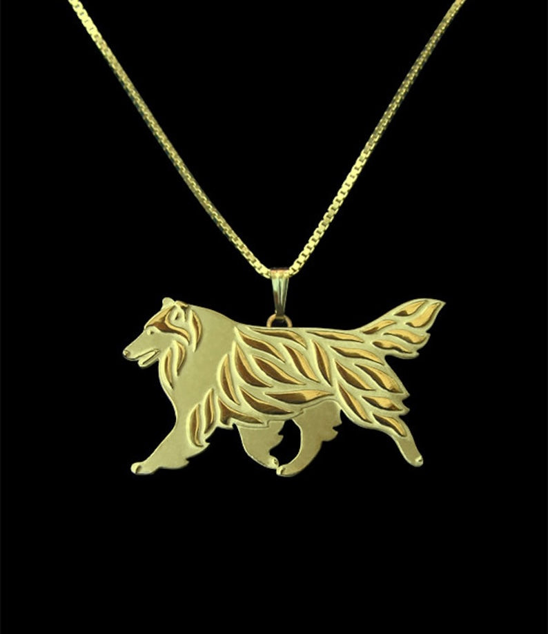 New Cute Rough Collie Necklace !