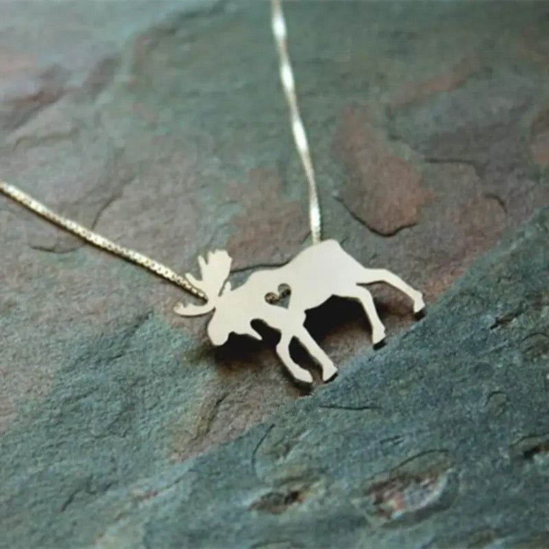 New Cute Tiny Moose Necklace !