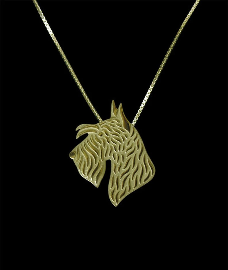 New Cute Scottish Terrier Pendant & Chain !