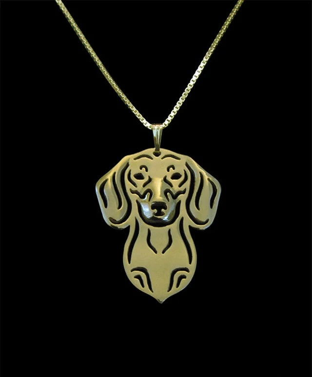 New Cute Dachshund Pendant & Chain !