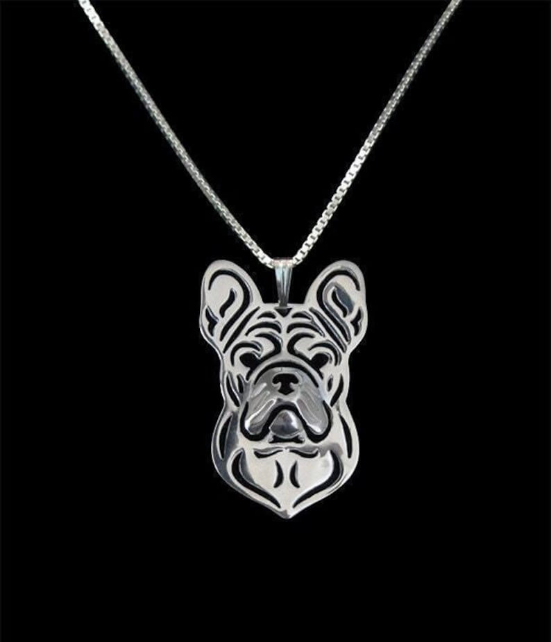 New Cute French Bulldog Pendant & Chain !