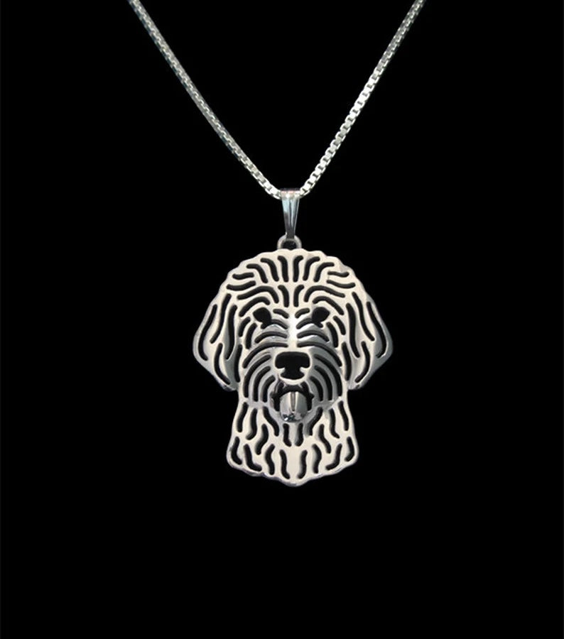 New Cute Labradoodle Pendant & Chain !