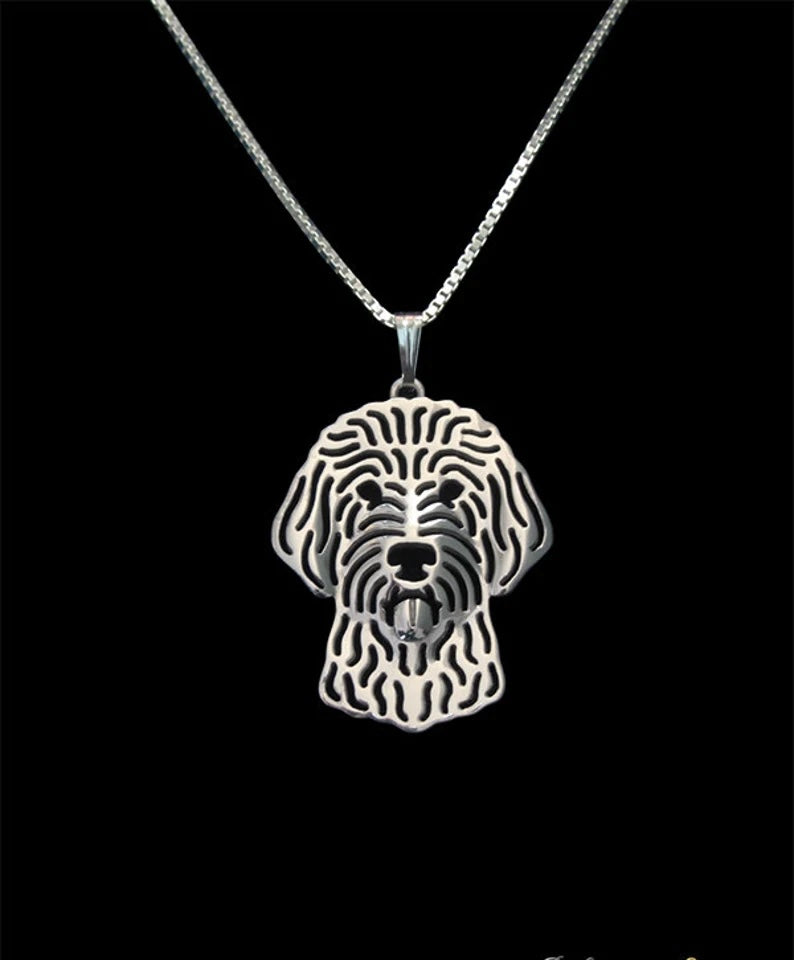 New Cute Bernedoodle Pendant & Chain !