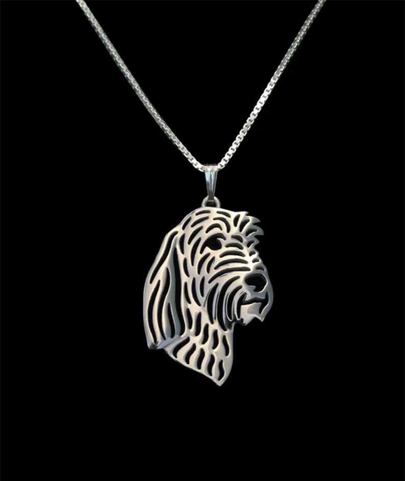 New Cute Petit Basset Griffon Vendeen Pendant & Chain !