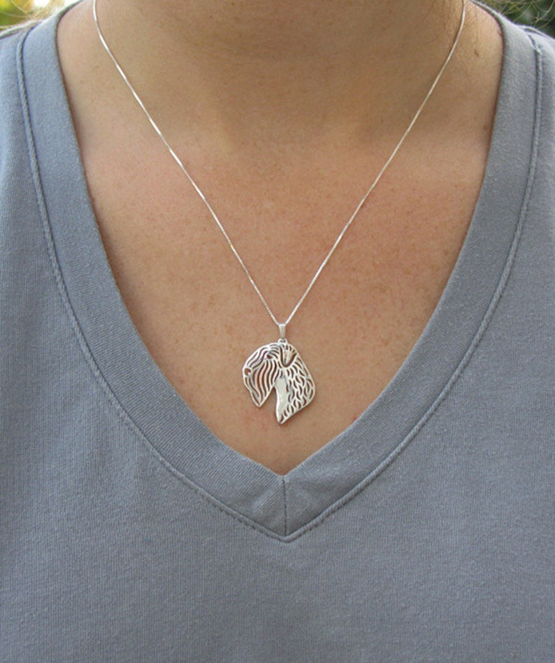 New Cute Wheaten Terrier Pendant & Chain !