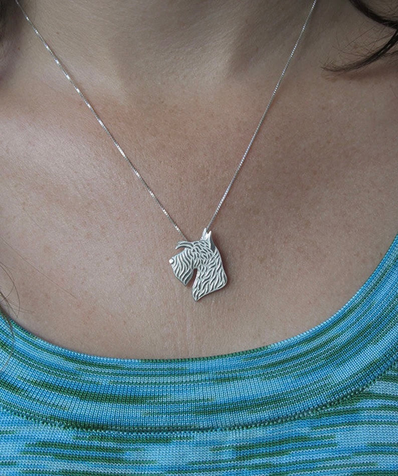 New Cute Scottish Terrier Pendant & Chain !