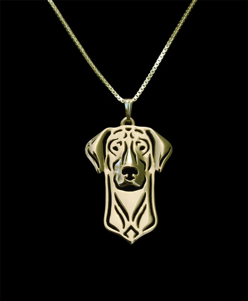 New Cute Doberman Necklace with Natural Ears !