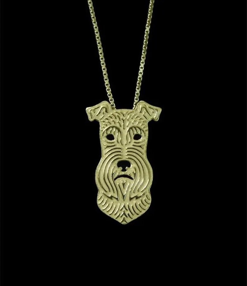 New Cute Schnauzer Pendant & Chain !