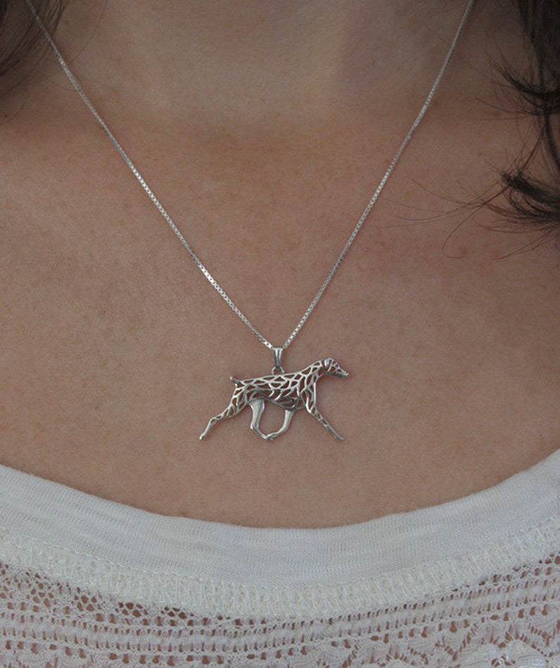 New Cute Doberman Pinscher Necklace !