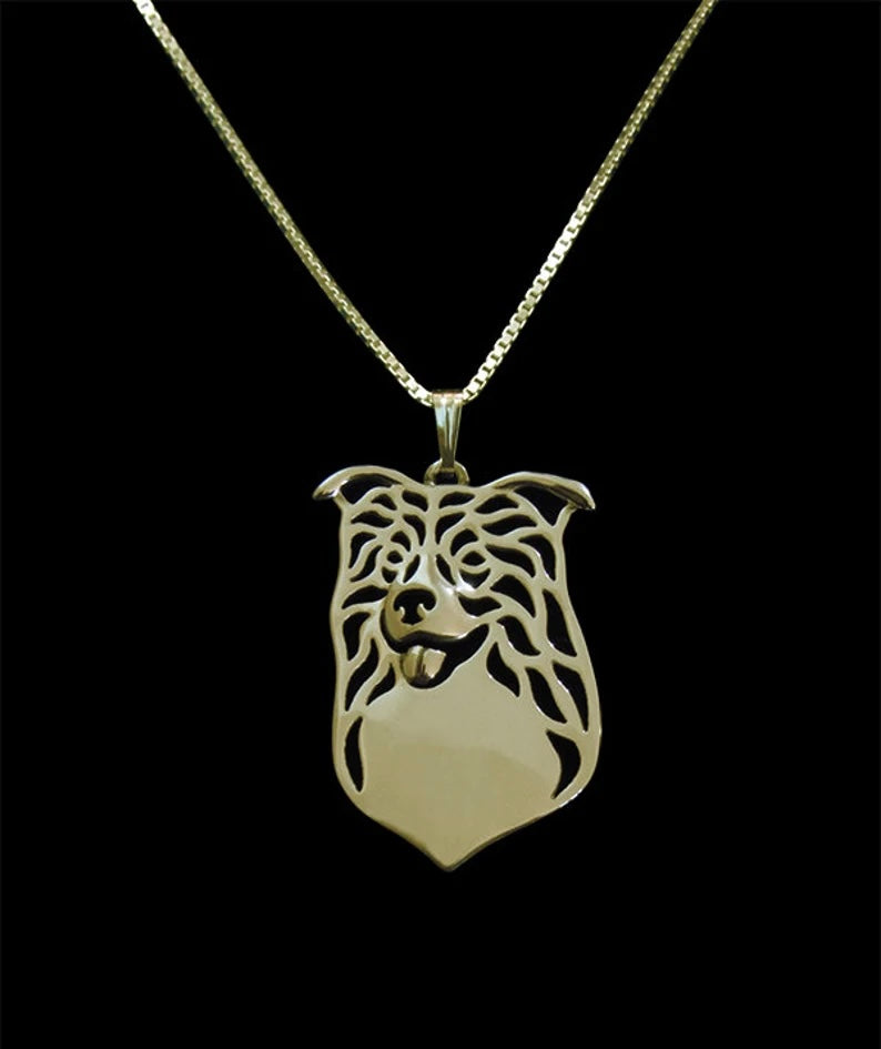 New Cute Borde Collie Pendant & Chain !