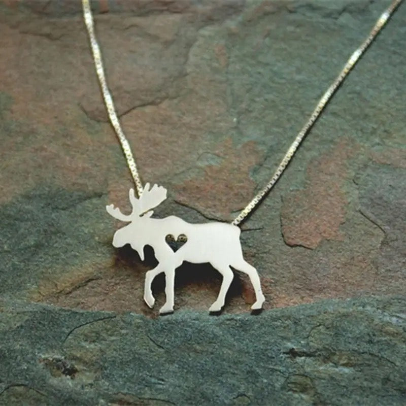 New Cute Tiny Moose Necklace !