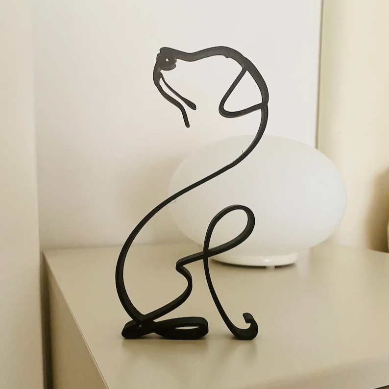 Labrador Minimalist Art Sculpture