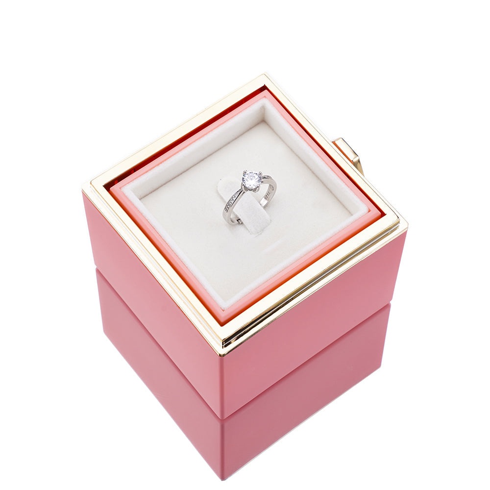 Eternal Rose Box - W/ S925 Ring & Real Rose