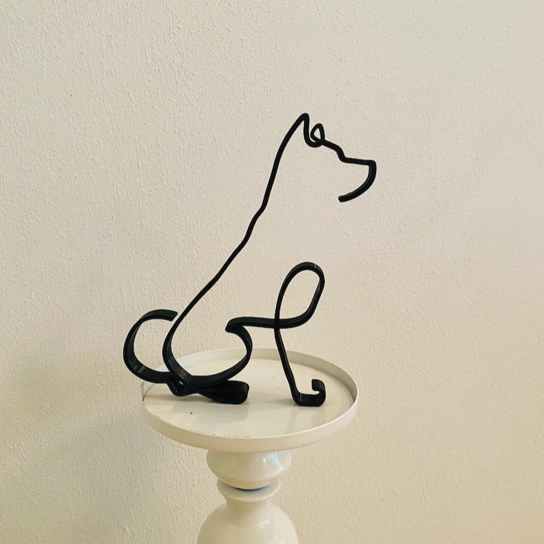 Akita Minimalist Art Sculpture