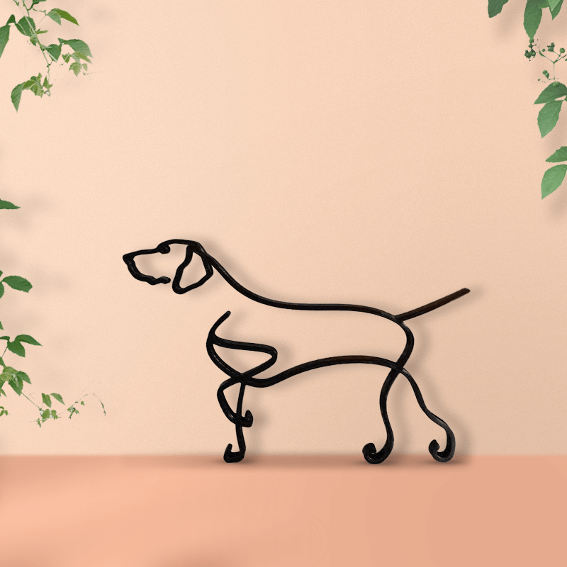 German Shorthaired Pointer Minimalist Art Sculpture