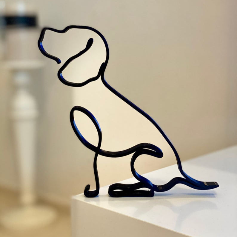 Beagle Minimalist Art Sculpture