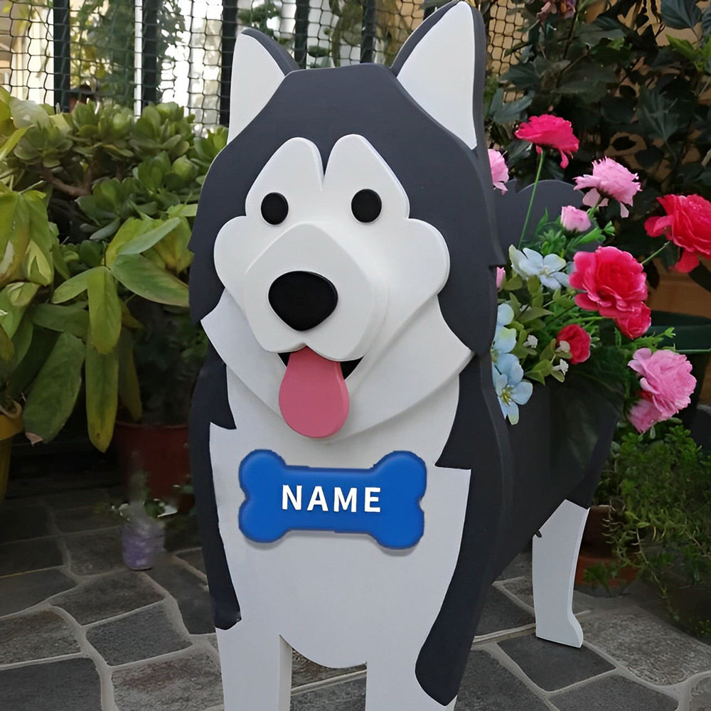 Alaska Malamute Planter