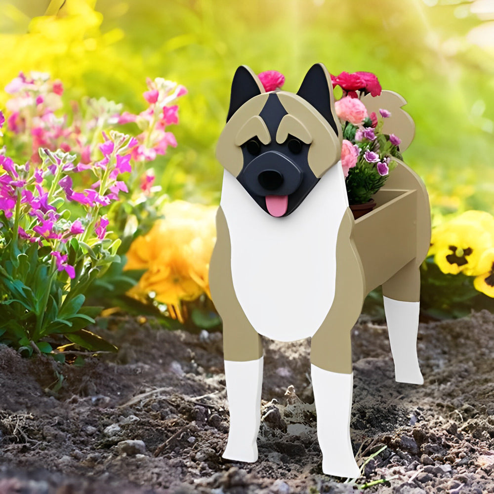 American Akita Planter