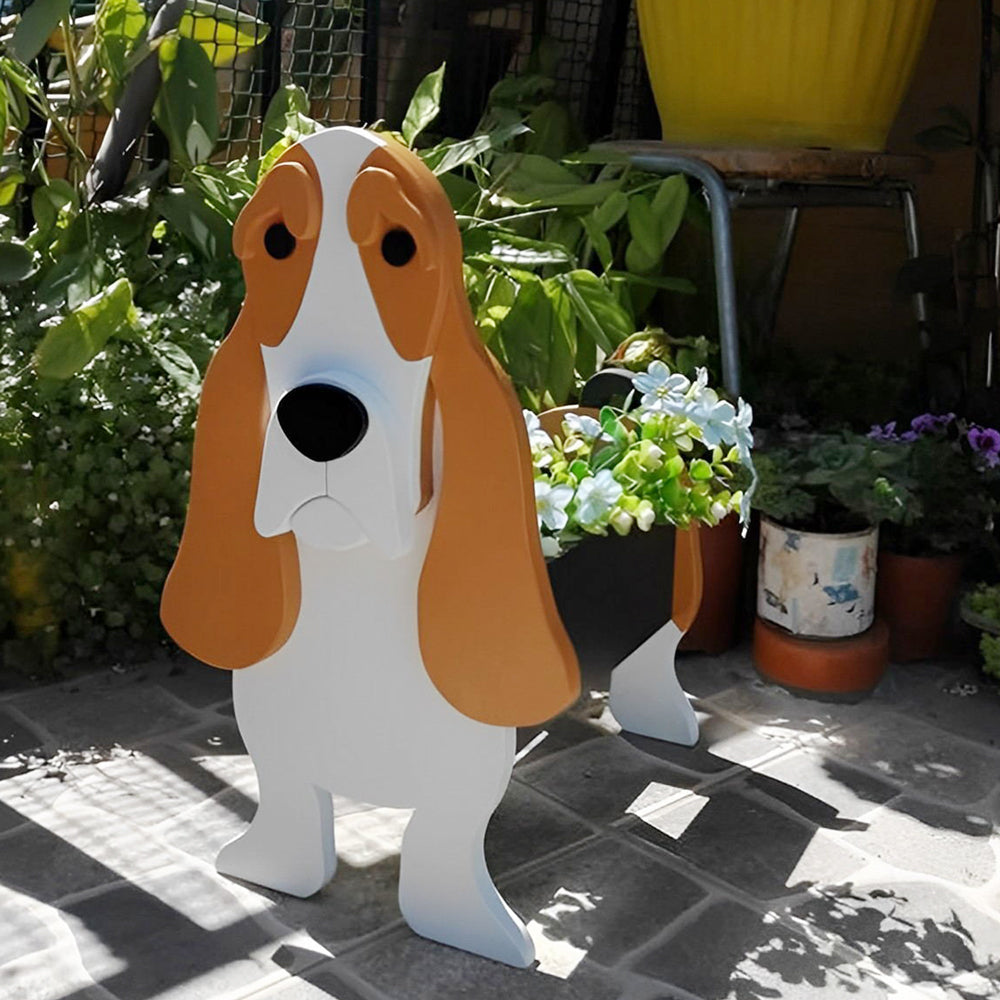 Basset Hound Planter