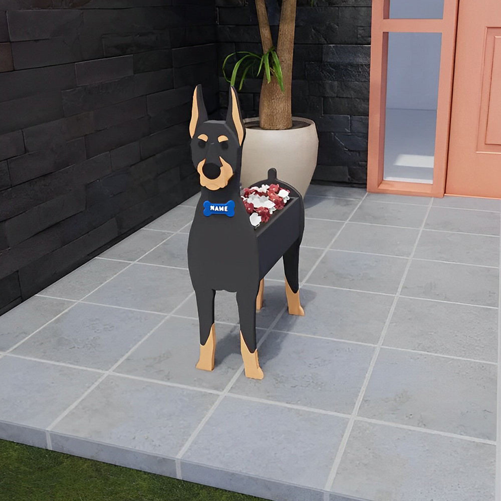 Doberman Pinscher Planter