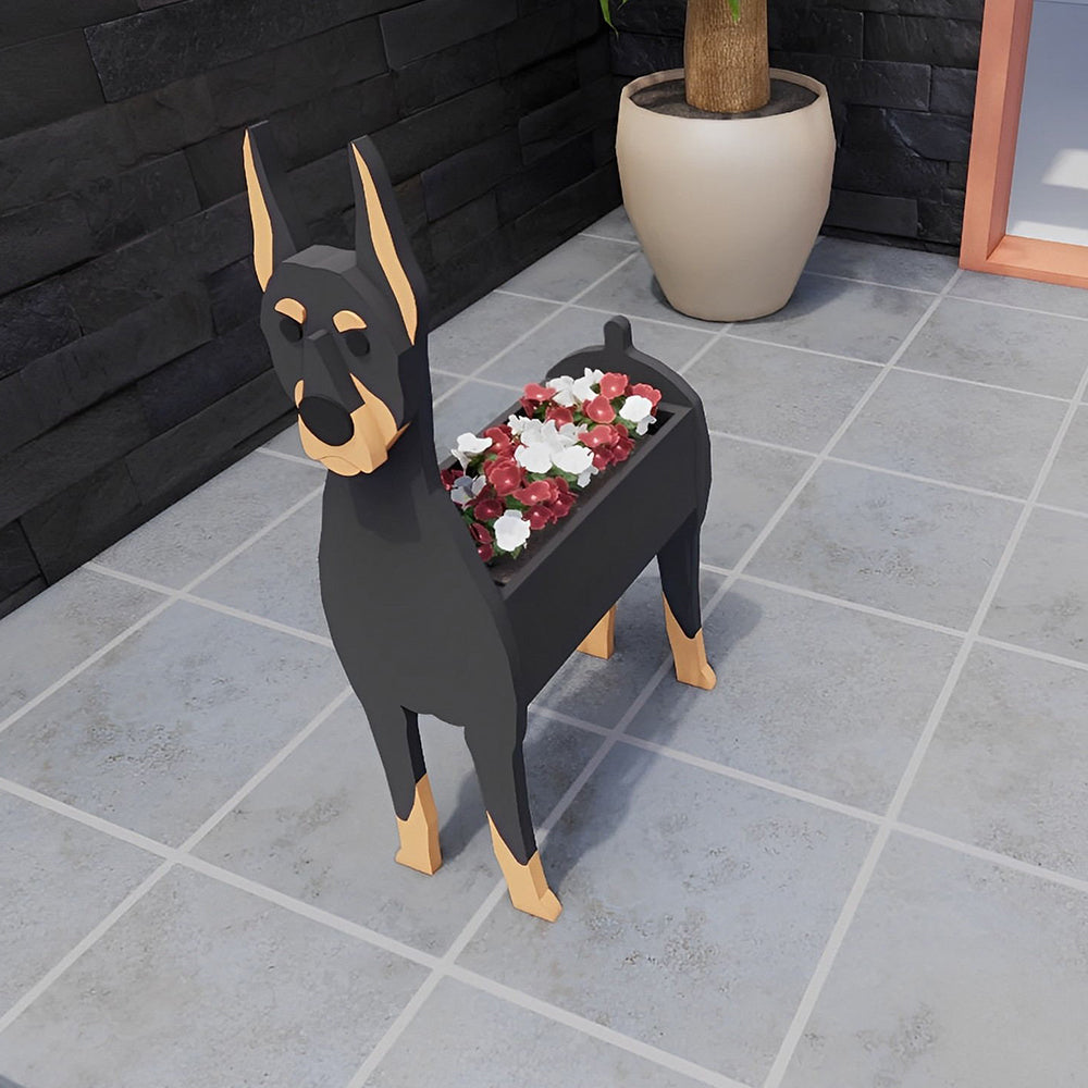 Doberman Pinscher Planter