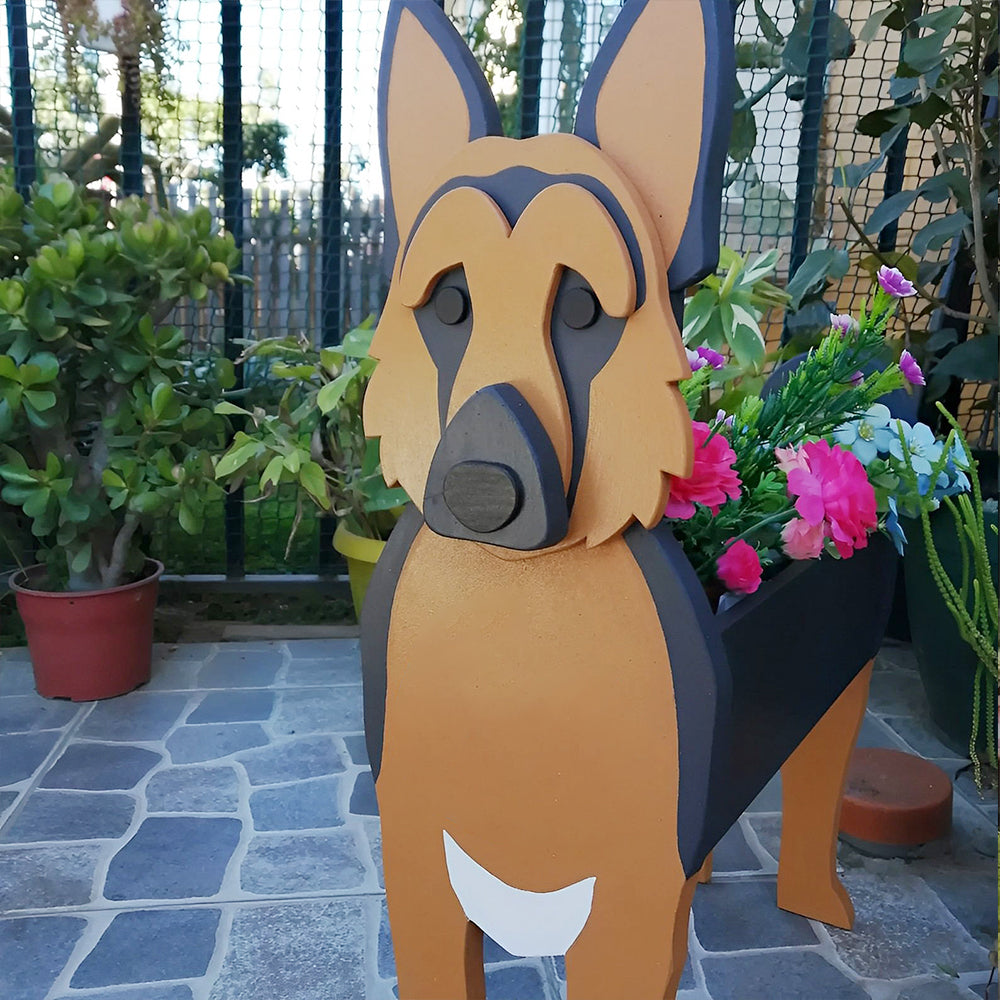 German Shepherd Planter