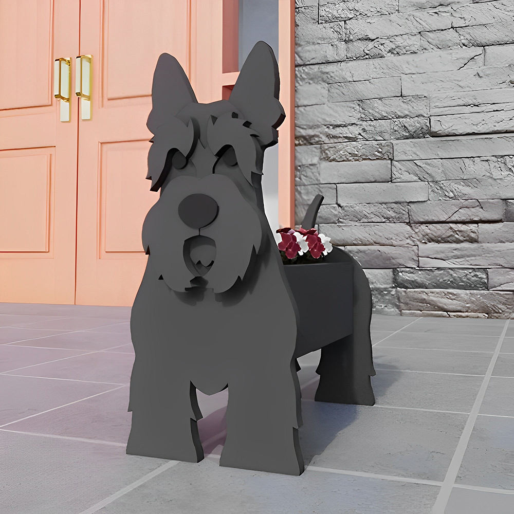 Scottish Terrier Planter