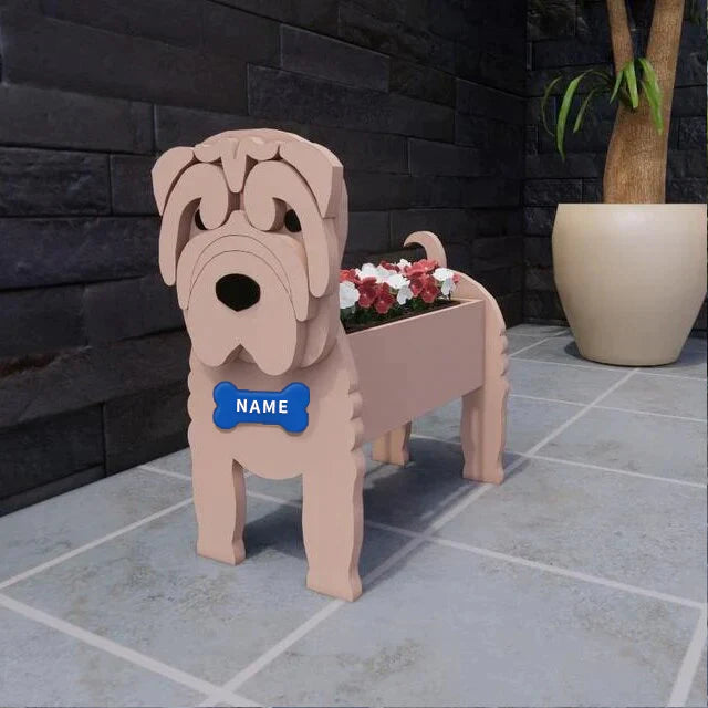 Shar Pei Planter