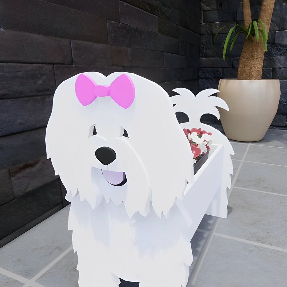 Cotton Veil Dog Planter