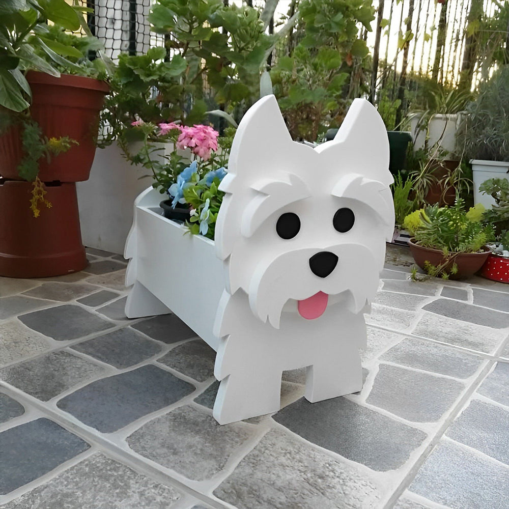 West Highlander Dog Planter