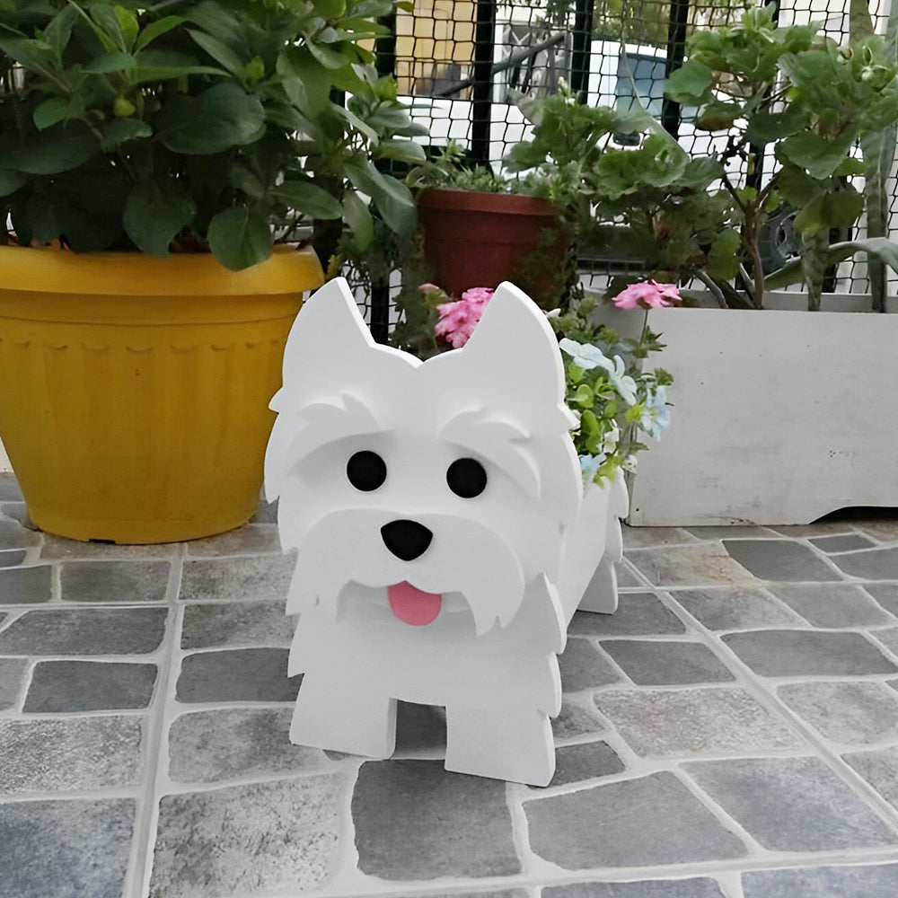 West Highlander Dog Planter