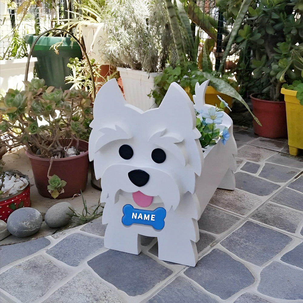 West Highlander Dog Planter