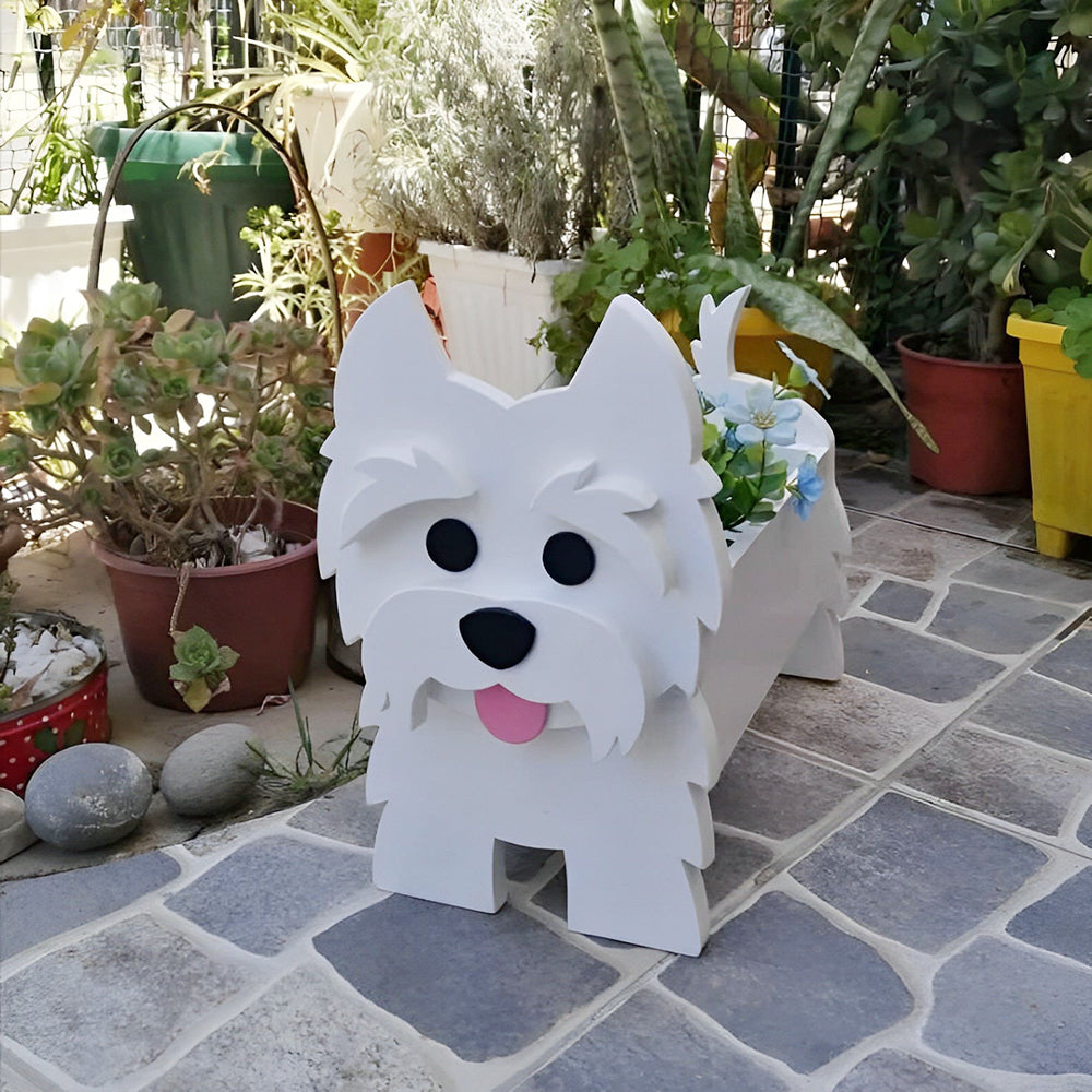 West Highlander Dog Planter