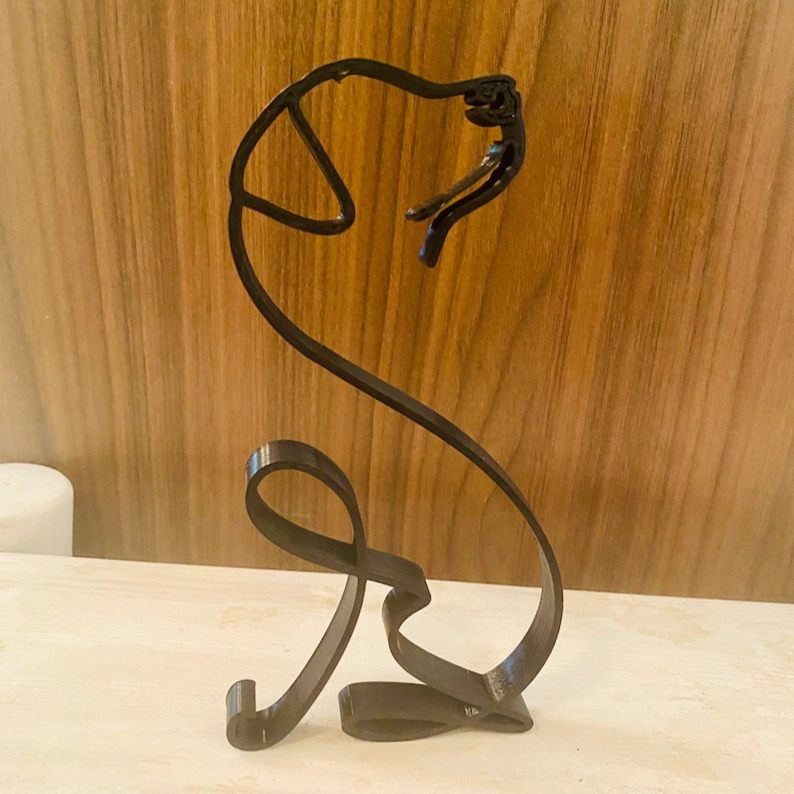 Labrador Minimalist Art Sculpture