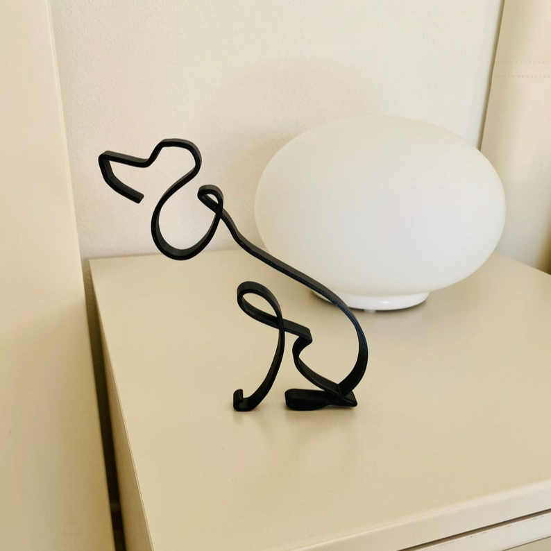 Poodle Minimalist Art Sculpture