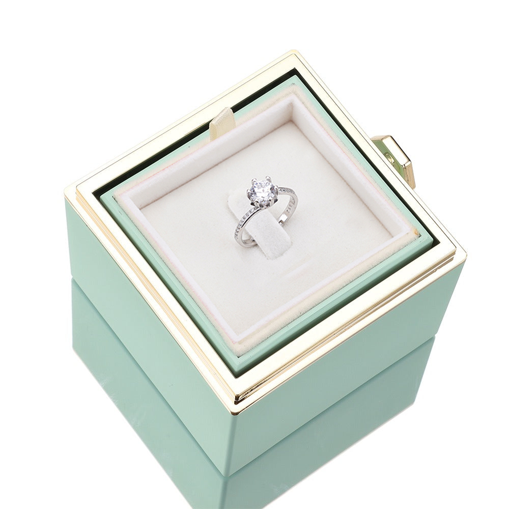 Eternal Rose Box - W/ S925 Ring & Real Rose