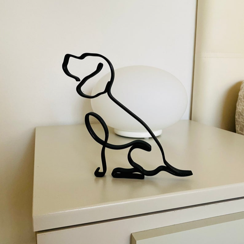 Beagle Minimalist Art Sculpture