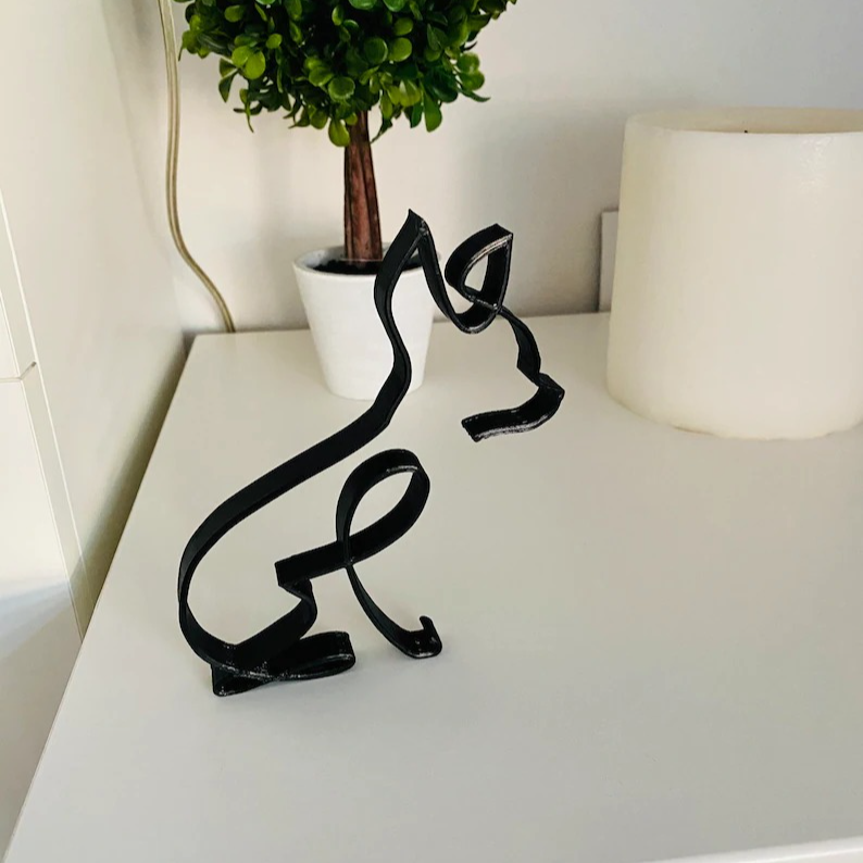 Chihuahua Minimalist Art Sculpture