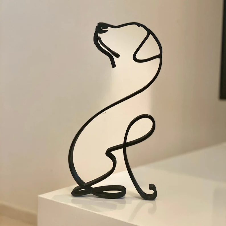 Labrador Minimalist Art Sculpture