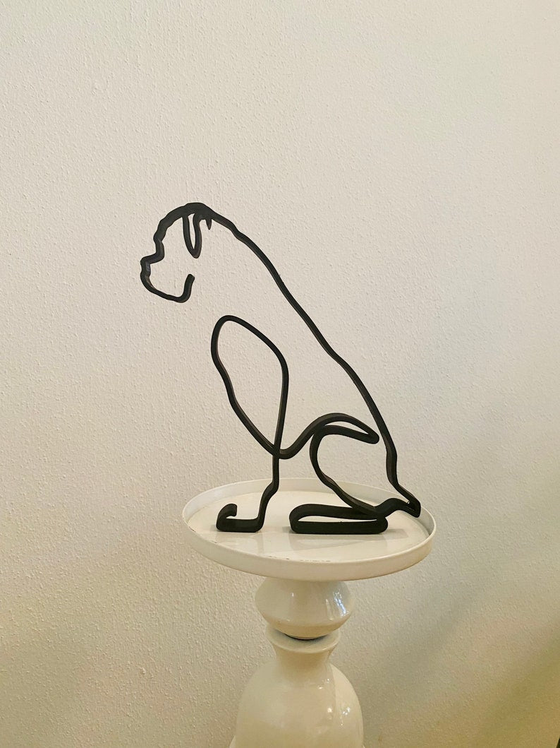 ORIGINAL BOXER MINIMALIST ART SCULPTURE