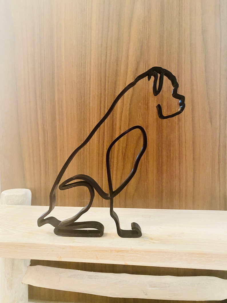 ORIGINAL BOXER MINIMALIST ART SCULPTURE